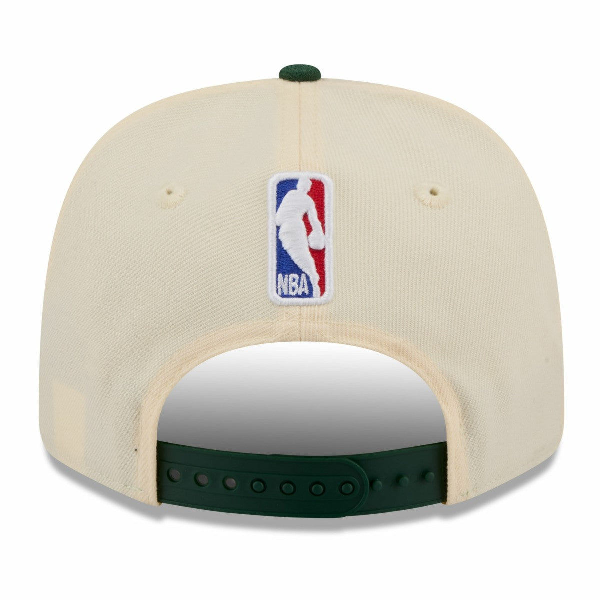 Milwaukee Bucks 2025/26 City Edition 9SEVENTY Adjustable Hat Cream/Hunter Green - New Era