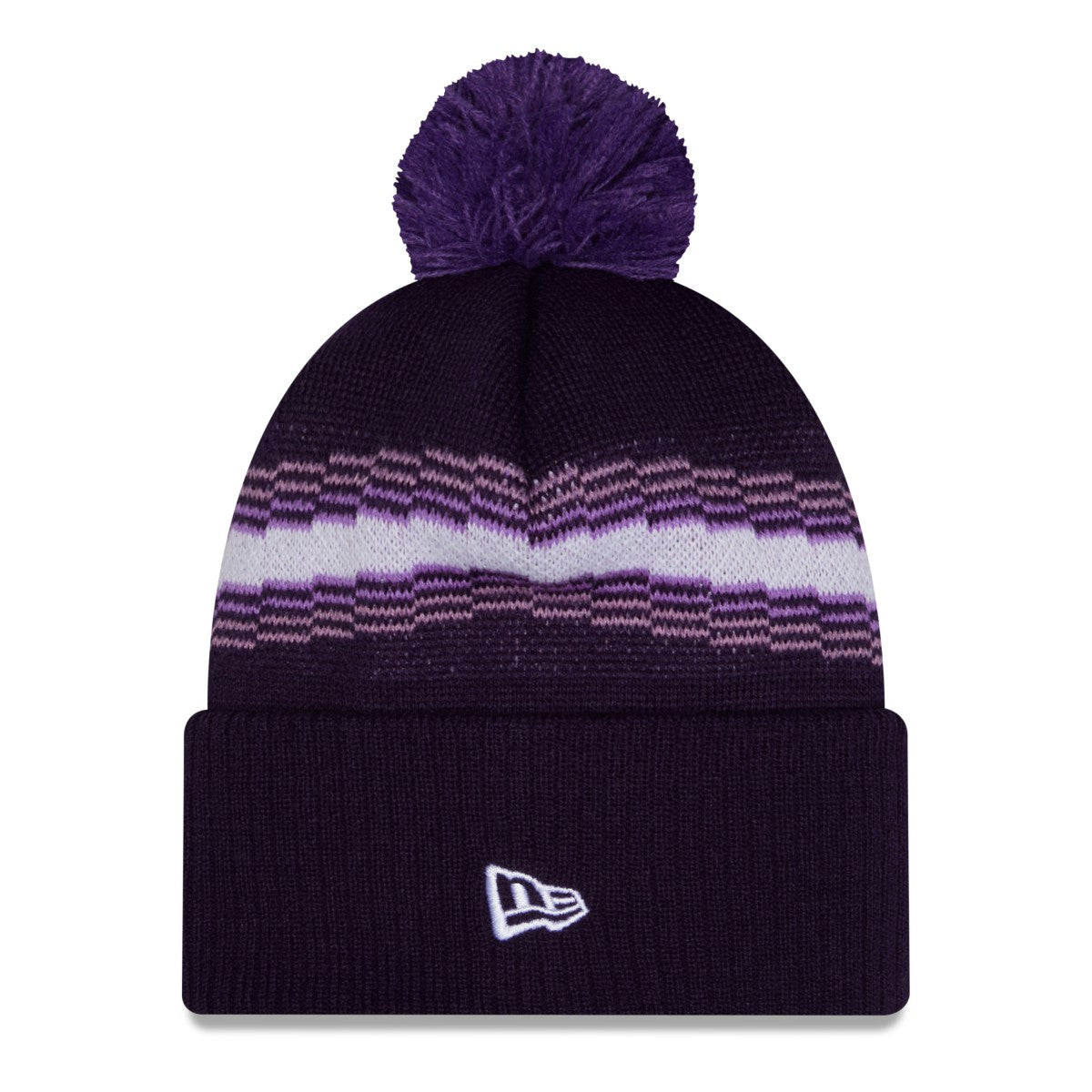Sacramento Kings 2025/26 City Edition Cuffed Knit Hat with Pom Purple - New Era