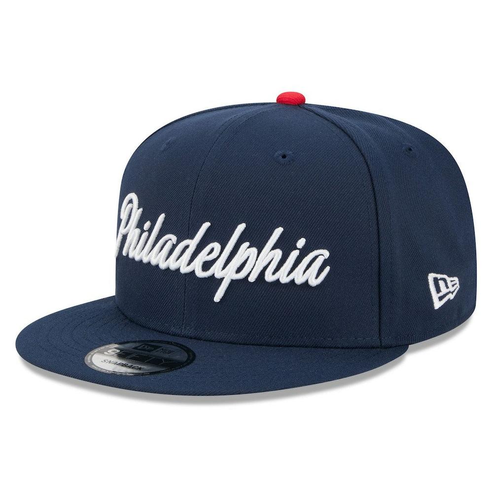 Philadelphia 76ers Youth 2025/26 City Edition 9FIFTY Snapback Hat Navy - New Era