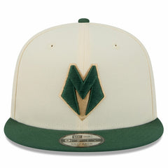 Milwaukee Bucks Youth 2025/26 City Edition 9FIFTY Snapback Hat Tan - New Era