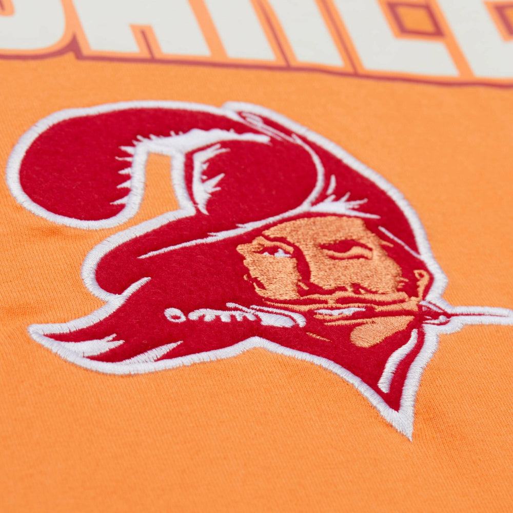 Tampa Bay Buccaneers Throw It Back Premium Vintage Logo T-Shirt - Orange T-shirts