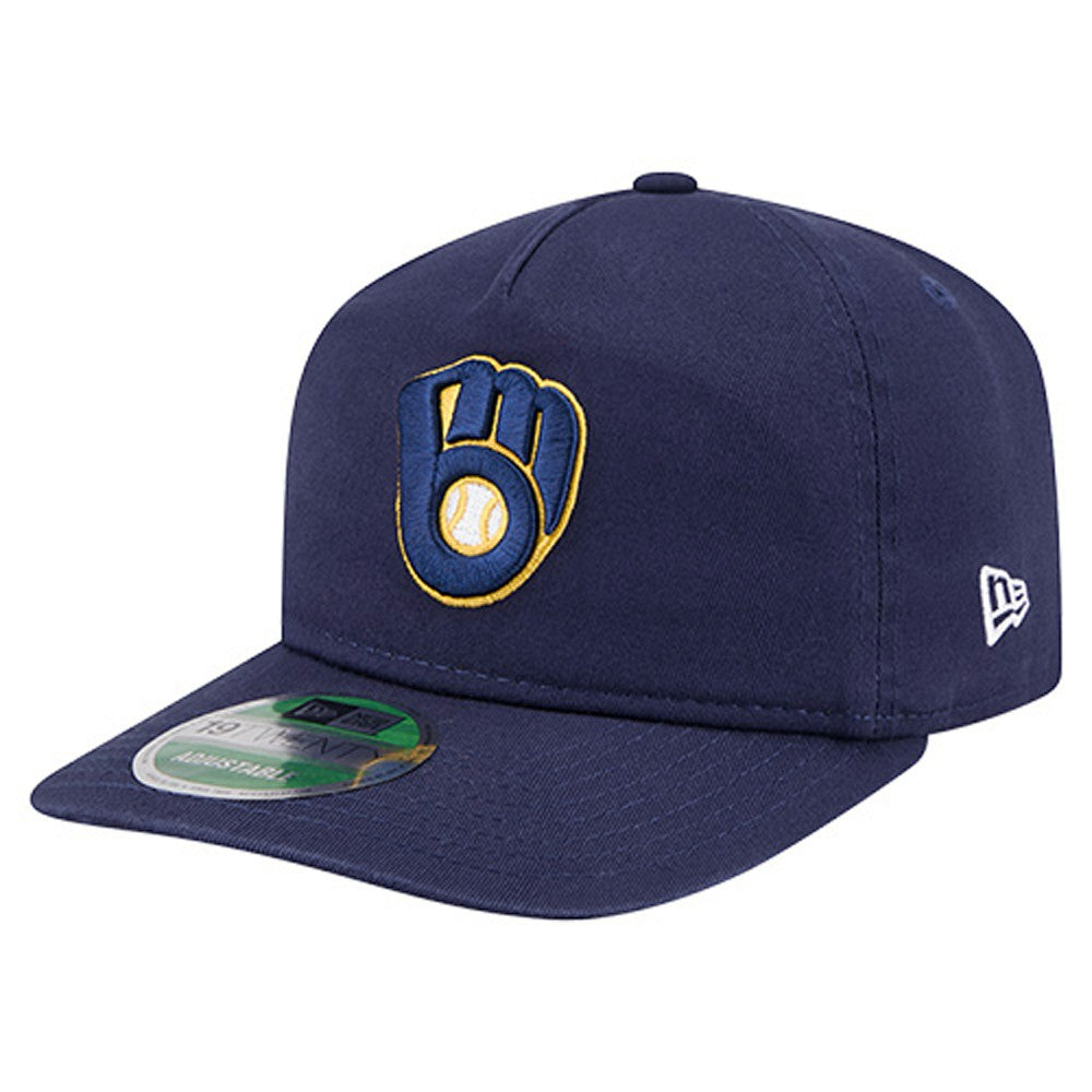 Milwaukee Brewers New Era Team 19TWENTY Adjustable Hat - Navy Hats