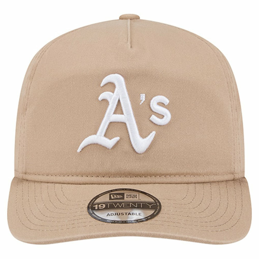 Athletics New Era Cam 19TWENTY Adjustable Hat - Light Beige Hats