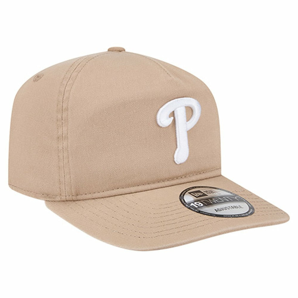 Philadelphia Phillies New Era Cam 19TWENTY Adjustable Hat - Light Beige Hats