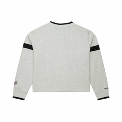 Tampa Bay Buccaneers Women's Cropped V-Neck Sweatshirt - Gray Sweatshirts