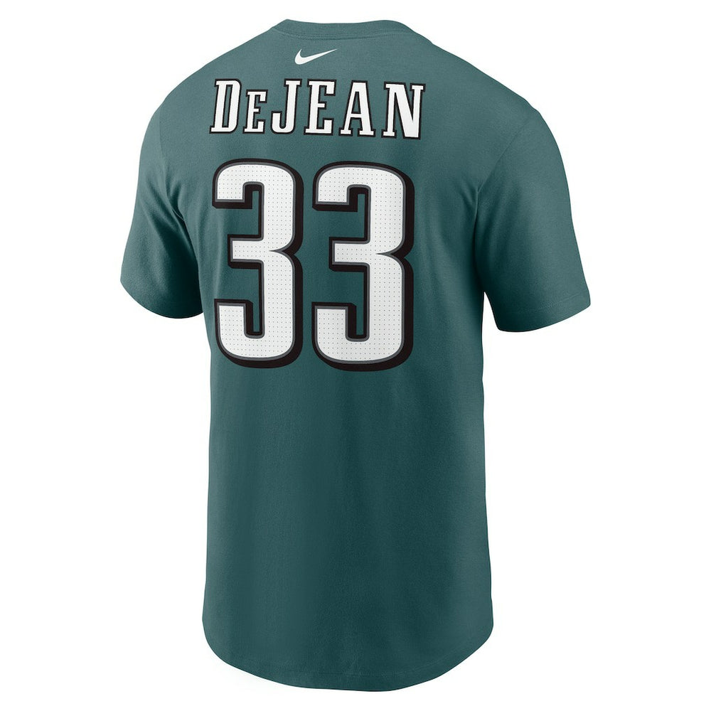 Cooper DeJean Philadelphia Eagles Player Name & Number T-Shirt - Midnight Green T-shirts