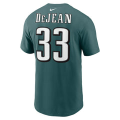 Cooper DeJean Philadelphia Eagles Player Name & Number T-Shirt - Midnight Green T-shirts
