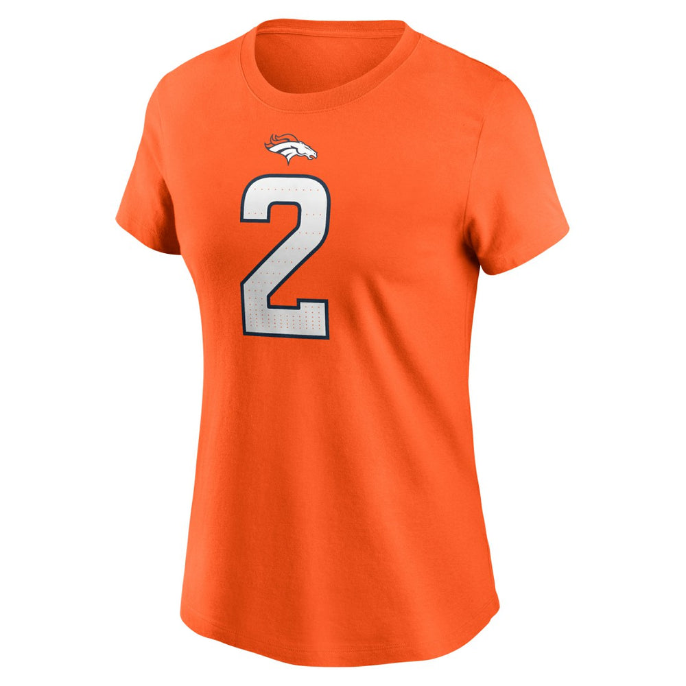 Patrick Surtain II Denver Broncos Women's Player Name & Number T-Shirt - Orange T-shirts