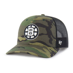 Boston Bruins '47 Trucker Snapback Hat - Camo | US 202909137