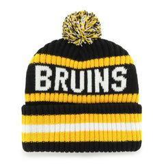 Boston Bruins '47 Bering Cuffed Knit Hat with Pom - Black | US 202909138