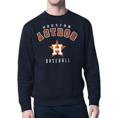 Houston Astros Starter Team Logo Fleece Pullover Sweatshirt - Navy Pullover