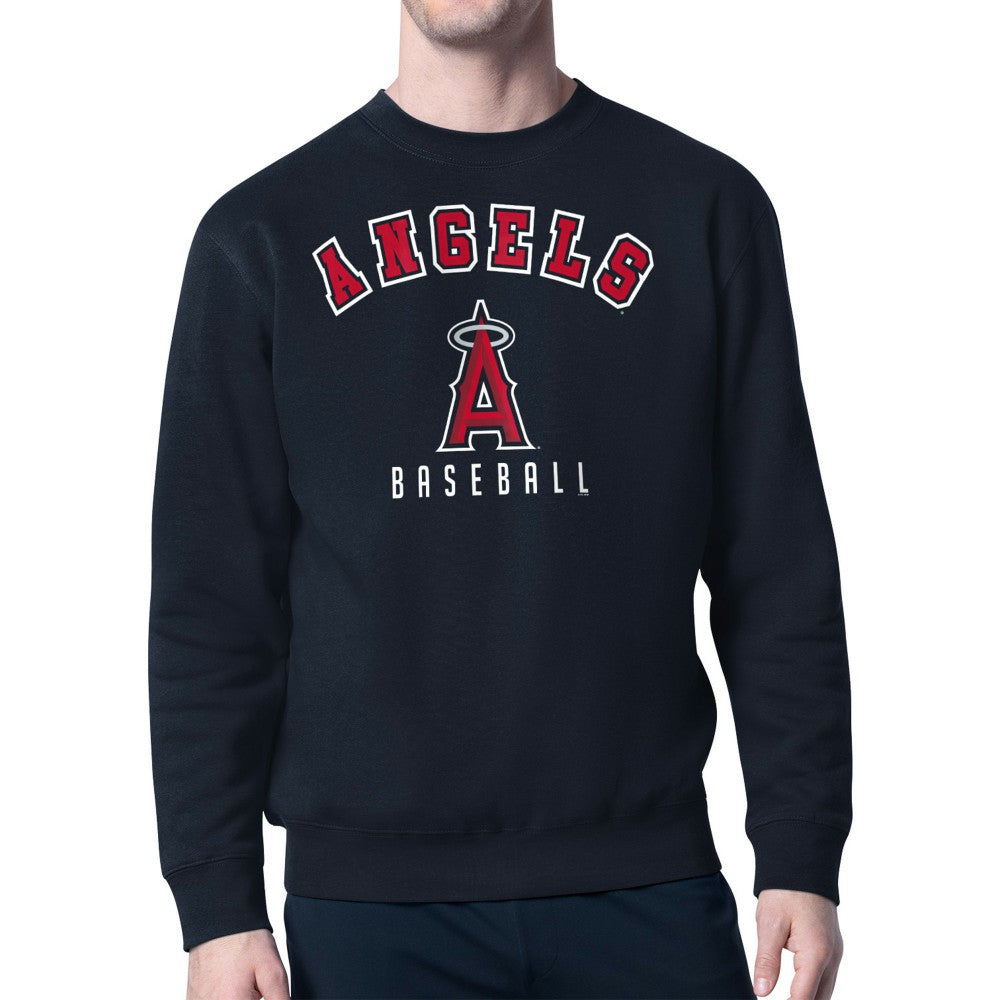Los Angeles Angels Starter Team Logo Fleece Pullover Sweatshirt - Navy Pullover