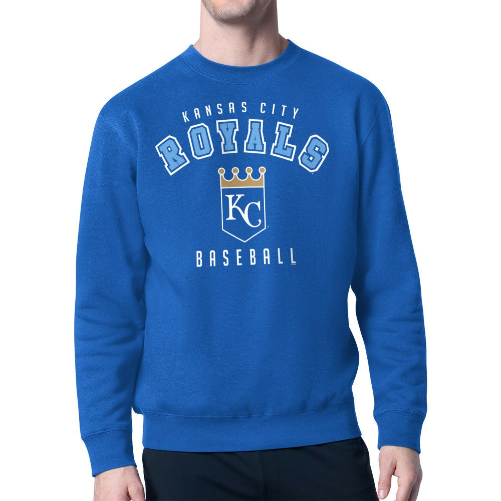 Kansas City Royals Starter Team Logo Fleece Pullover Sweatshirt - Royal Pullover