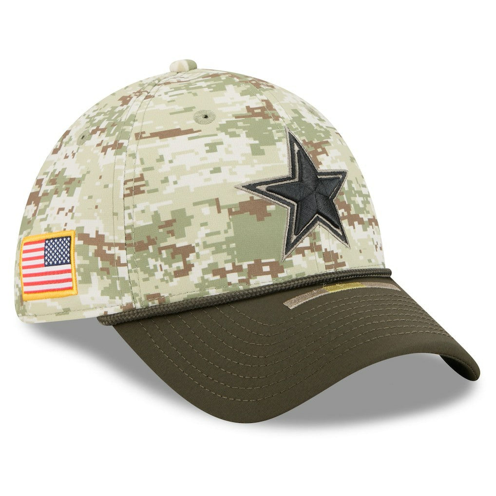 Dallas Cowboys New Era 2025 Salute to Service 39THIRTY Flex Hat - Camo Hats