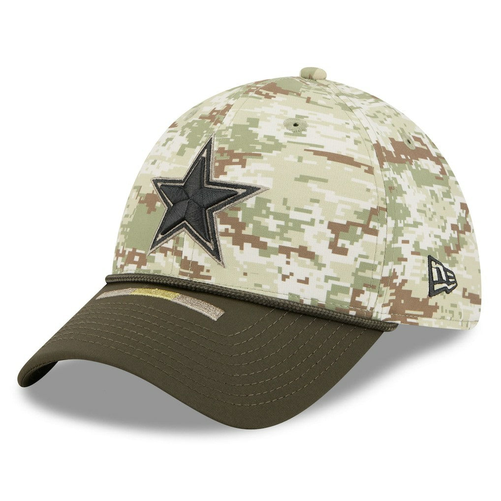 Dallas Cowboys New Era 2025 Salute to Service 39THIRTY Flex Hat - Camo Hats