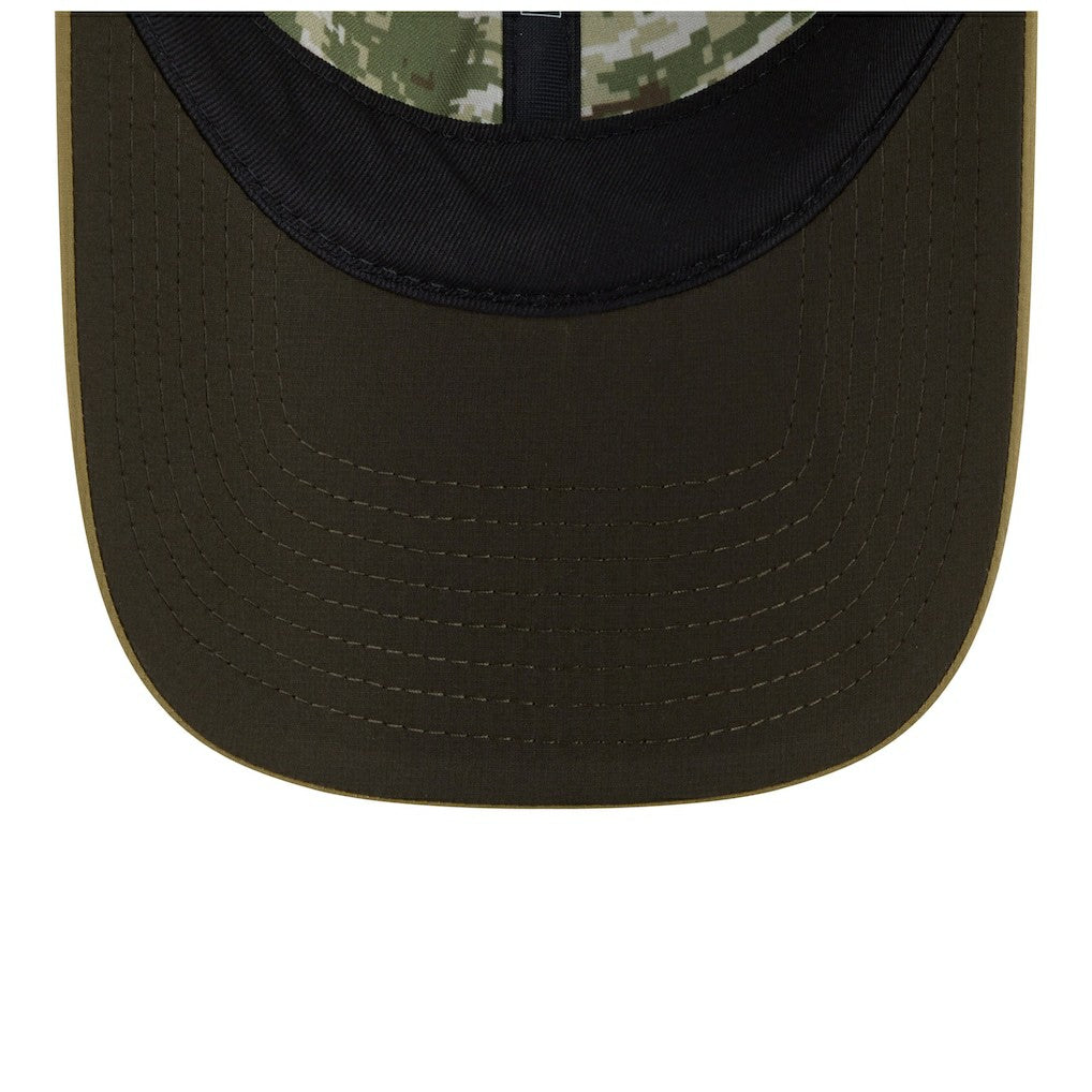 Dallas Cowboys New Era Women's 2025 Salute to Service Pony Tail Adjustable Hat - Green Hats