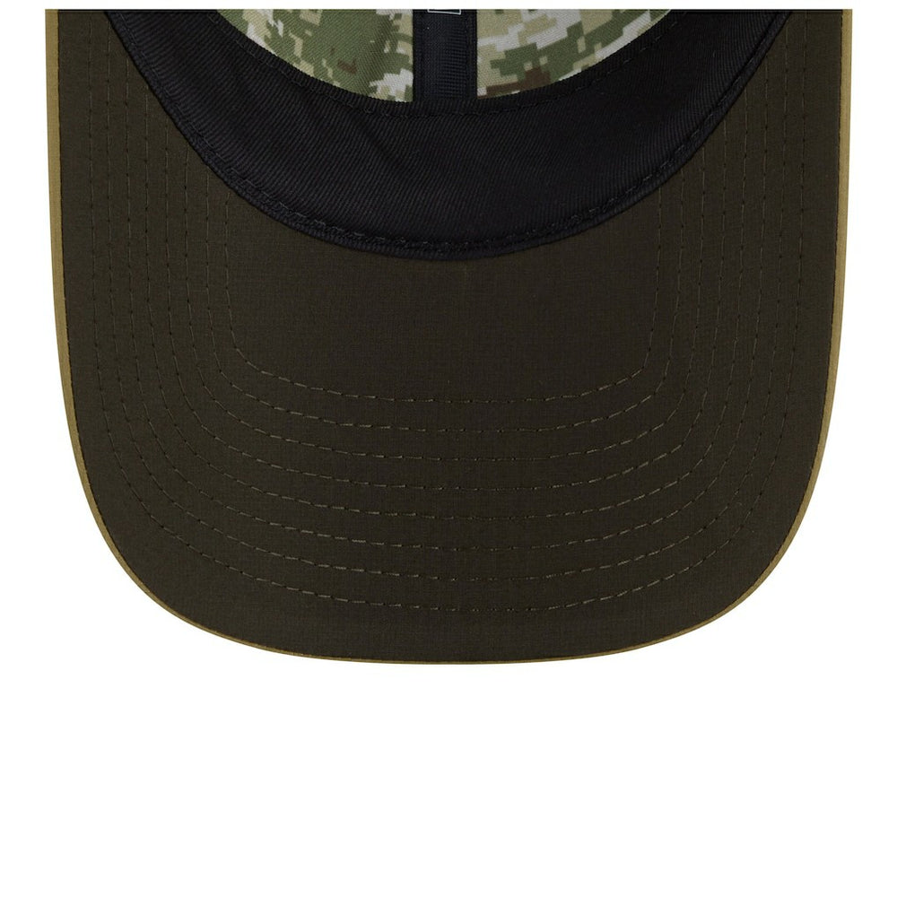 Dallas Cowboys New Era Women's 2025 Salute to Service Pony Tail Adjustable Hat - Green Hats
