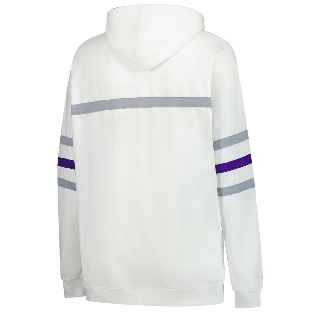 Minnesota Vikings Women's Plus Size Head Coach Throwback Pullover Hoodie - White Hoodies
