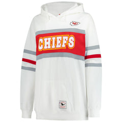 Kansas City Chiefs Women's Plus Size Head Coach Throwback Pullover Hoodie - White Hoodies