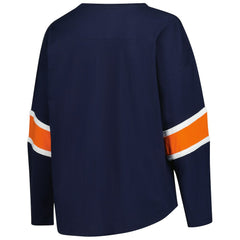 Chicago Bears Women's Plus Size Redzone 3/4-Sleeve Scoop Neck T-Shirt - Navy T-shirts