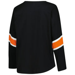 Cincinnati Bengals Women's Plus Size Redzone 3/4-Sleeve Scoop Neck T-Shirt - Black T-shirts