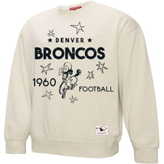 Denver Broncos Women's Plus Size Shooting Star Sweatshirt - Cream Sweatshirts
