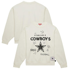 Dallas Cowboys Women's Plus Size Shooting Star Sweatshirt - Cream Sweatshirts