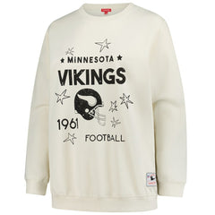 Minnesota Vikings Women's Plus Size Shooting Star Sweatshirt - Cream Sweatshirts