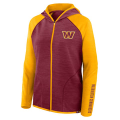 Washington Commanders Women's Plus Size End Around Pass Full-Zip Hoodie - Burgundy Hoodies