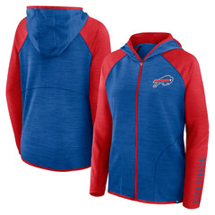 Buffalo Bills Women's Plus Size End Around Pass Full-Zip Hoodie - Royal Hoodies