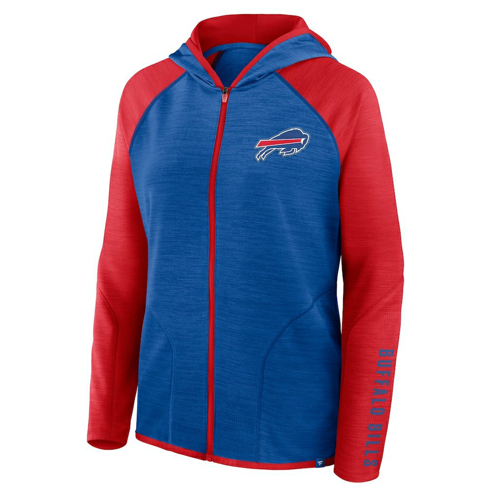 Buffalo Bills Women's Plus Size End Around Pass Full-Zip Hoodie - Royal Hoodies