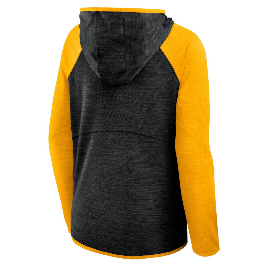 Pittsburgh Steelers Women's Plus Size End Around Pass Full-Zip Hoodie - Black Hoodies
