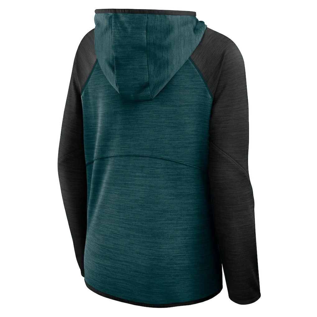 Philadelphia Eagles Women's Plus Size End Around Pass Full-Zip Hoodie - Midnight Green Hoodies