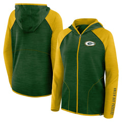 Green Bay Packers Women's Plus Size End Around Pass Full-Zip Hoodie - Green Hoodies