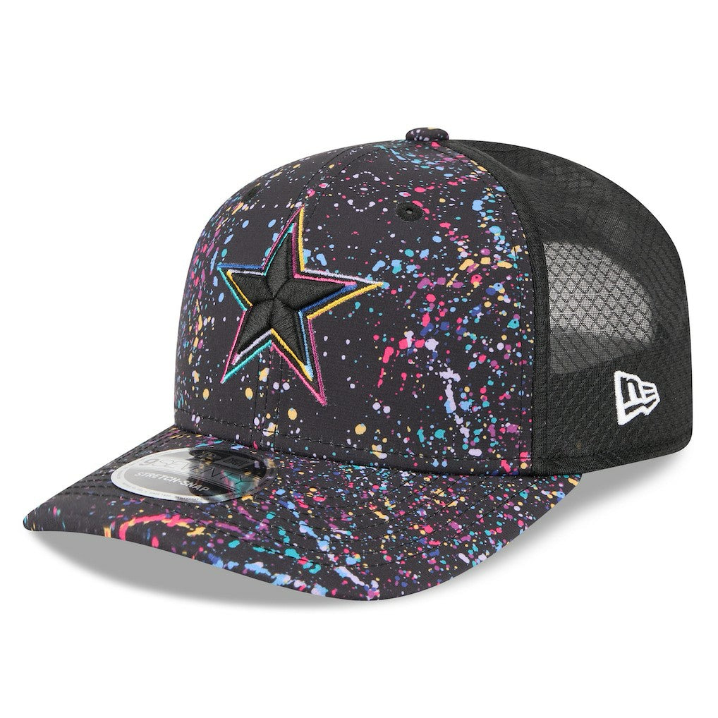 Dallas Cowboys New Era 2025 NFL Crucial Catch 9SEVENTY Adjustable Hat - Black Hats