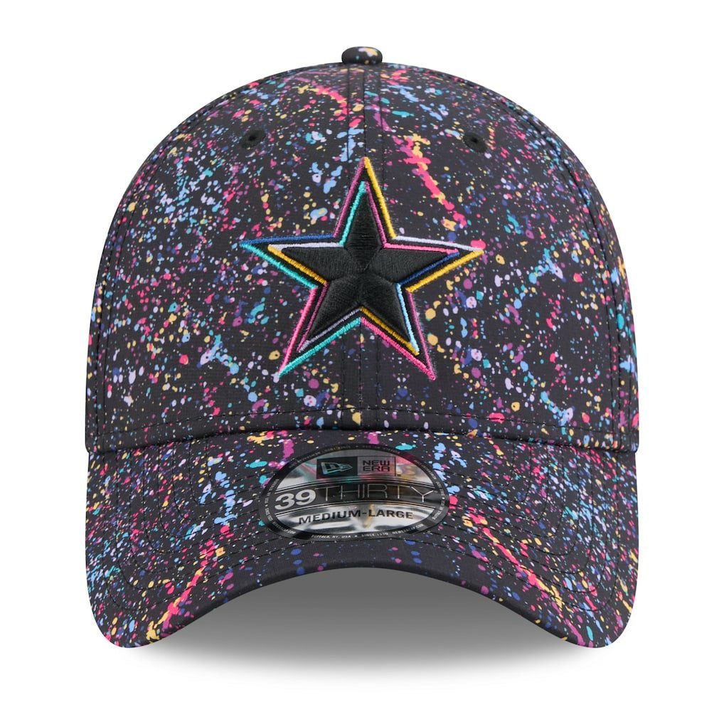 Dallas Cowboys New Era 2025 NFL Crucial Catch 39THIRTY Flex Hat - Black Hats