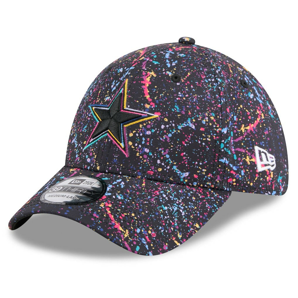 Dallas Cowboys New Era 2025 NFL Crucial Catch 39THIRTY Flex Hat - Black Hats