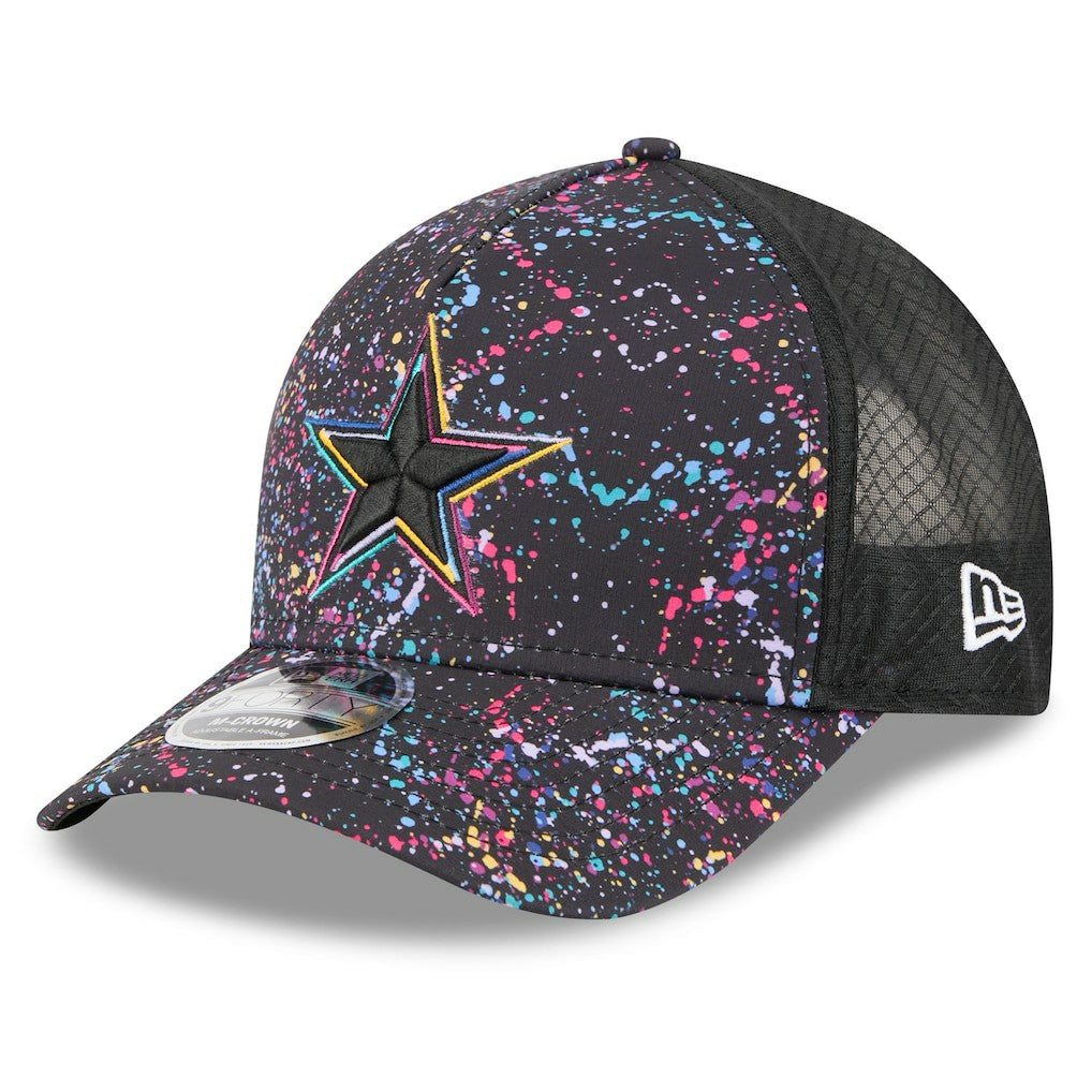 Dallas Cowboys New Era 2025 NFL Crucial Catch 9FORTY Adjustable Hat - Black Hats