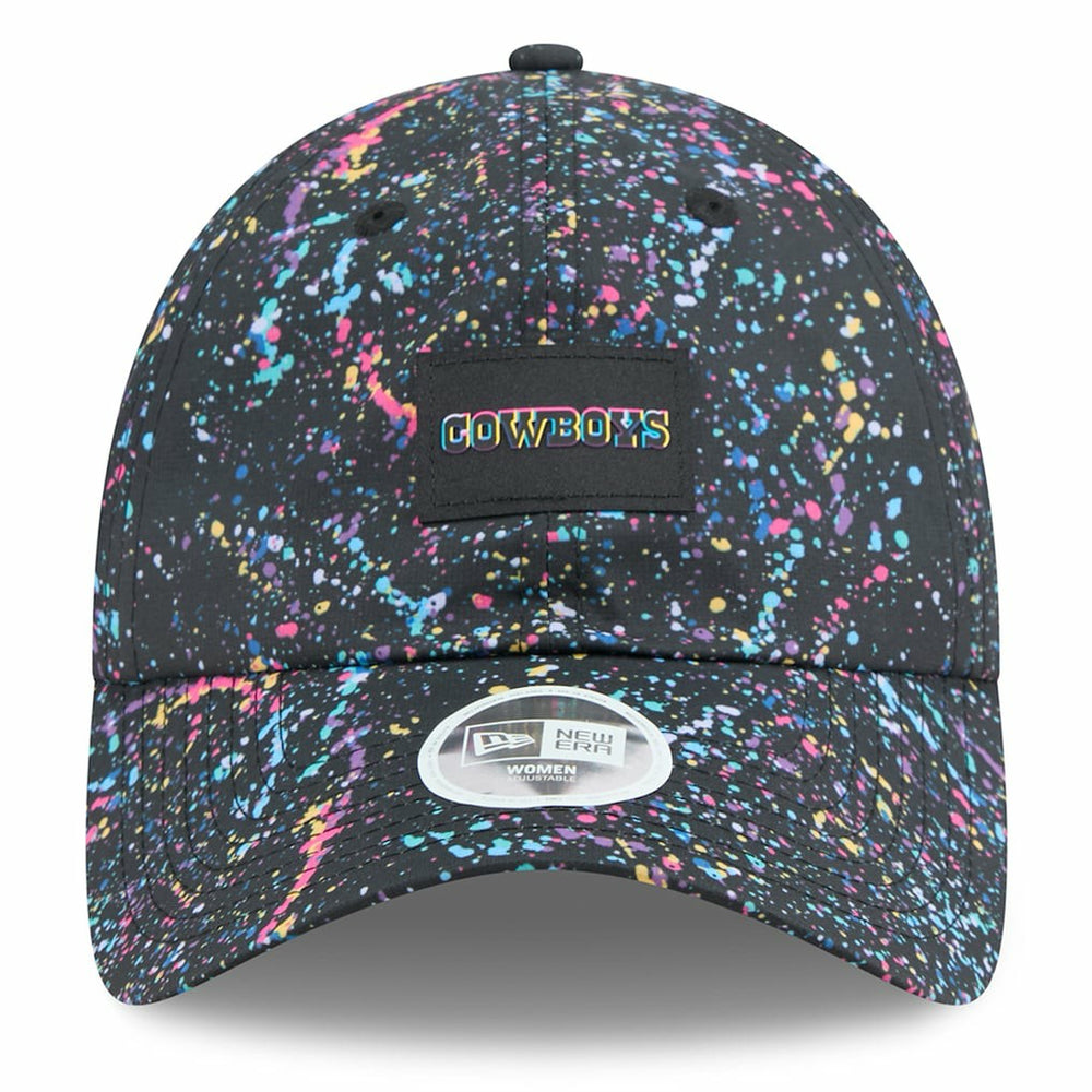 Dallas Cowboys New Era Women's 2025 NFL Crucial Catch Pony Tail Adjustable Hat - Black Hats