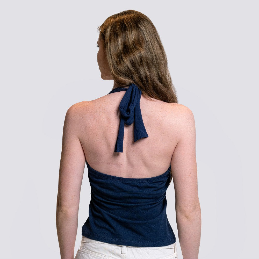 Houston Astros Lusso Women's Noelle V-Neck Tank Top - Navy Tanks