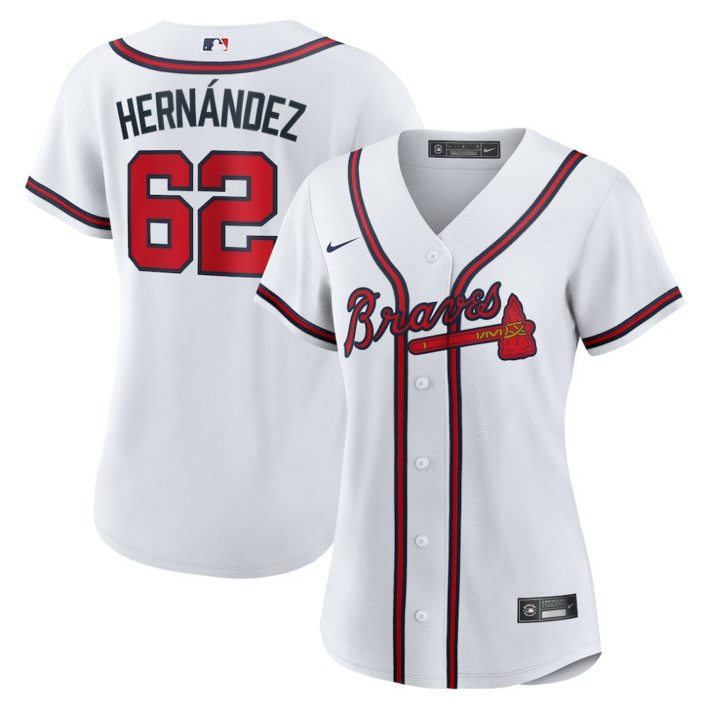 Daysbel Hernandez Atlanta Braves Nike Women's Home Replica Jersey - White Jerseys