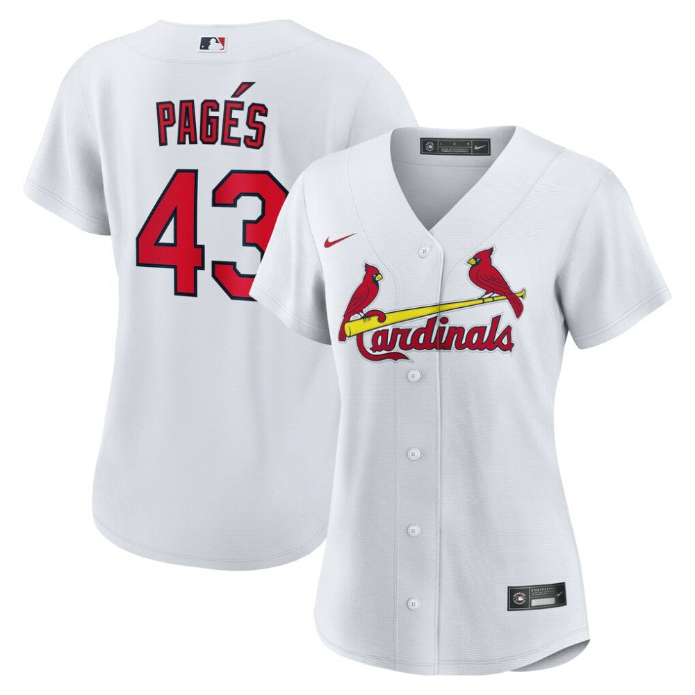 Pedro Pagés St. Louis Cardinals Nike Women's Home Replica Jersey - White Jerseys