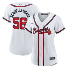 Spencer Schwellenbach Atlanta Braves Nike Women's Home Replica Jersey - White Jerseys
