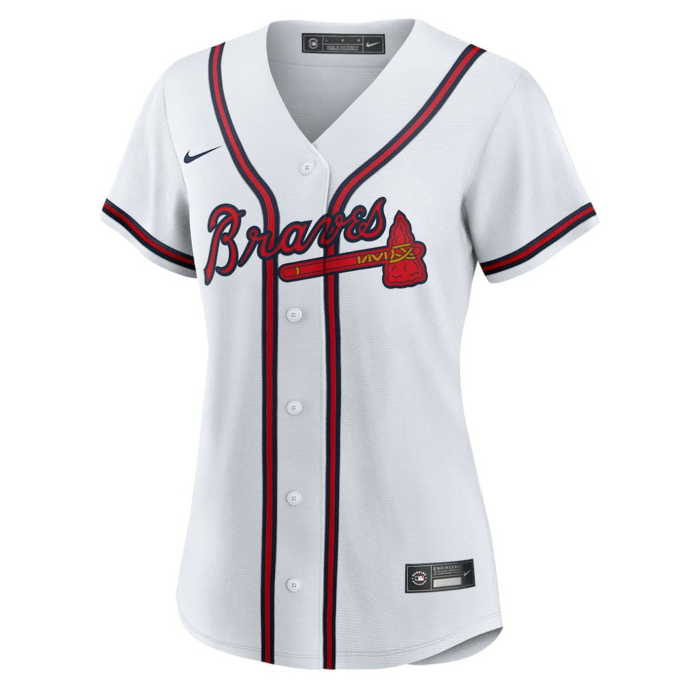 Spencer Schwellenbach Atlanta Braves Nike Women's Home Replica Jersey - White Jerseys