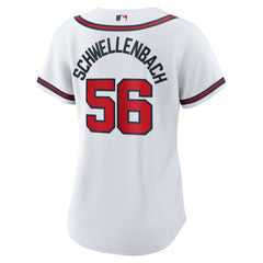 Spencer Schwellenbach Atlanta Braves Nike Women's Home Replica Jersey - White Jerseys