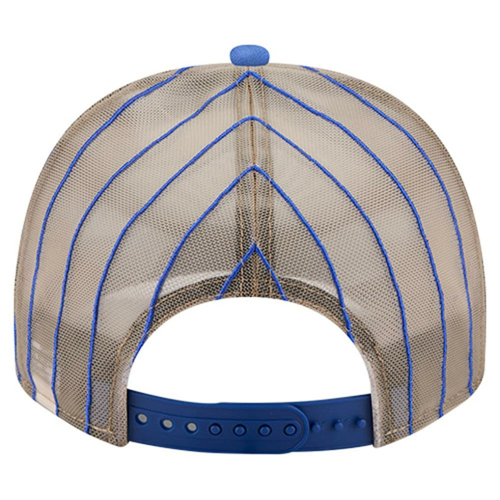 Atlanta Braves New Era Vintage Arched Foam Front 9FIFTY A-Frame Adjustable Trucker Hat - Royal Hats