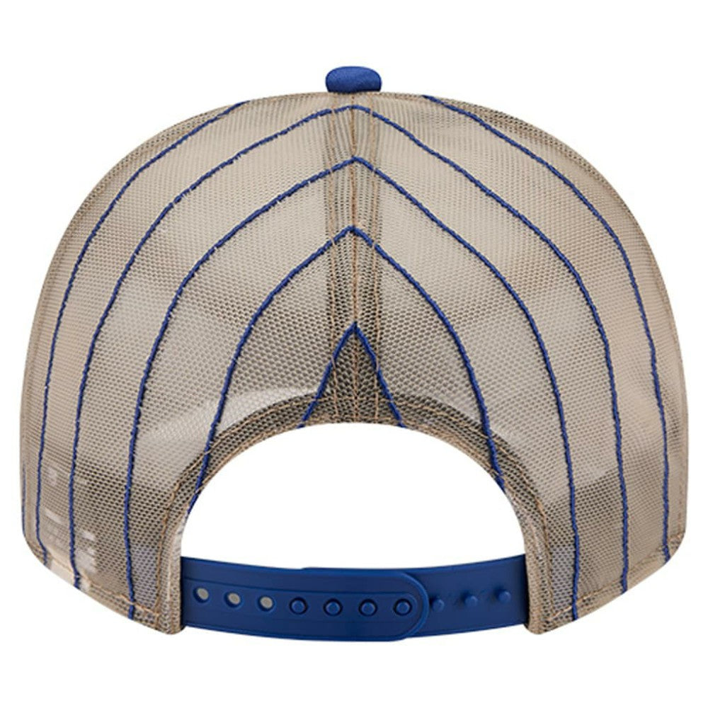 Chicago Cubs New Era Vintage Arched Foam Front 9FIFTY A-Frame Adjustable Trucker Hat - Royal Hats