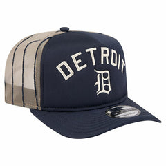 Detroit Tigers New Era Vintage Arched Foam Front 9FIFTY A-Frame Adjustable Trucker Hat - Navy Hats