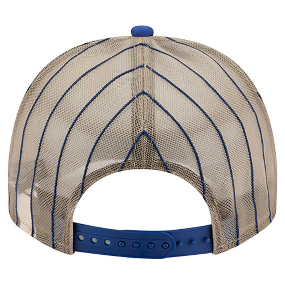 Milwaukee Brewers New Era Vintage Arched Foam Front 9FIFTY A-Frame Adjustable Trucker Hat - Royal Hats