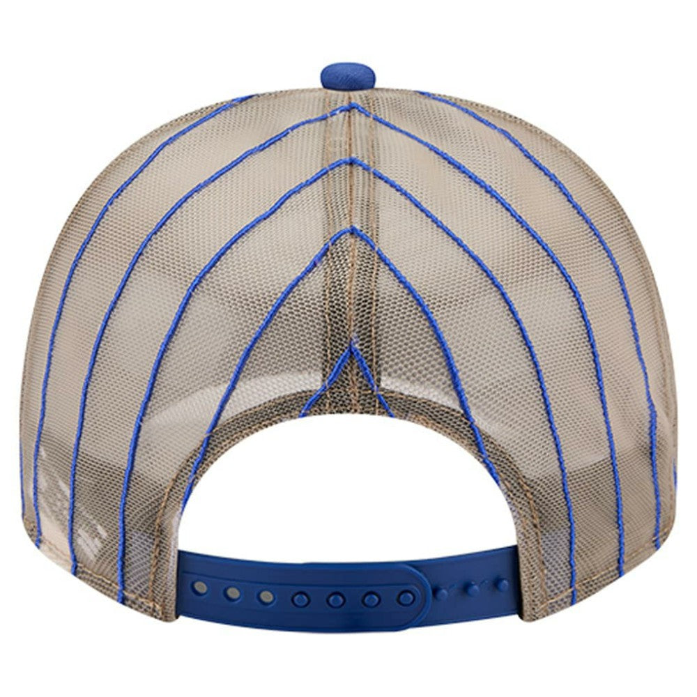 New York Mets New Era Vintage Arched Foam Front 9FIFTY A-Frame Adjustable Trucker Hat - Royal Hats